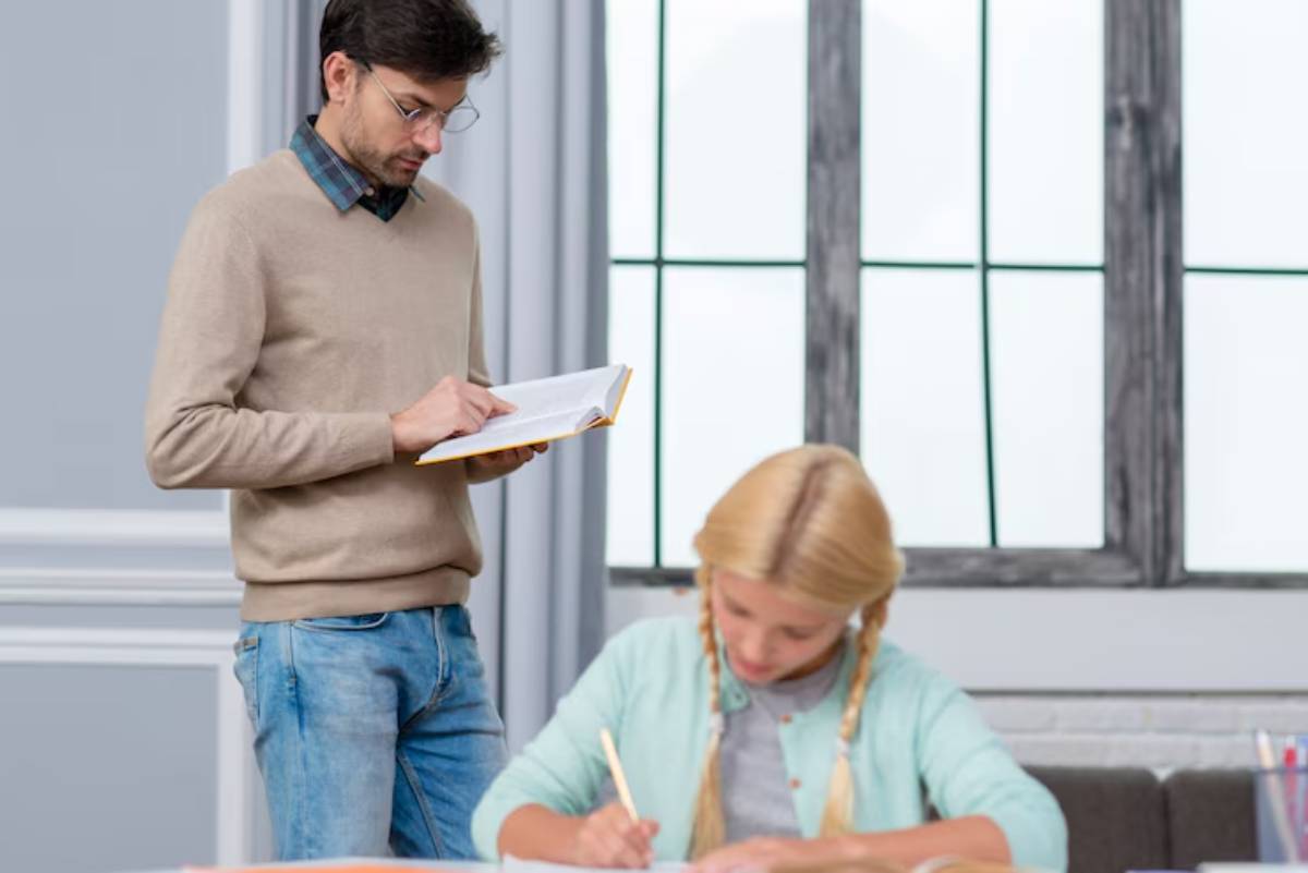 Informal homeschool assessment through parent-child discussion.