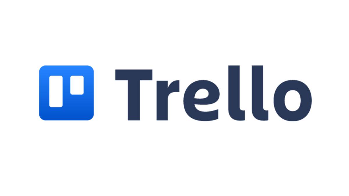 Trello logo featuring a blue square icon with a white checklist and the word Trello in bold dark blue letters beside it.